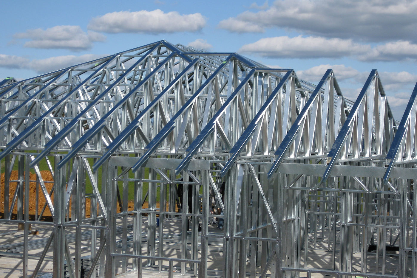 Prefabricated steel wall framing